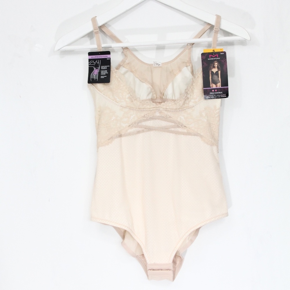 Maidenform Women Shapewear Small NEW One Piece Bodysuit Firm control